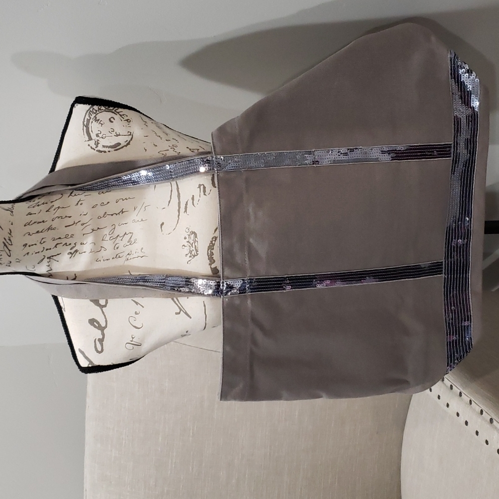 INC gray canvas tote NWT